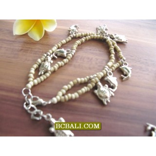 Bali Bead Anklets Charm Bracelets Wholesale Package